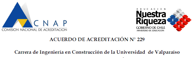 Acuerdos de acreditación Carrera Ingeniería en Construcción 2005